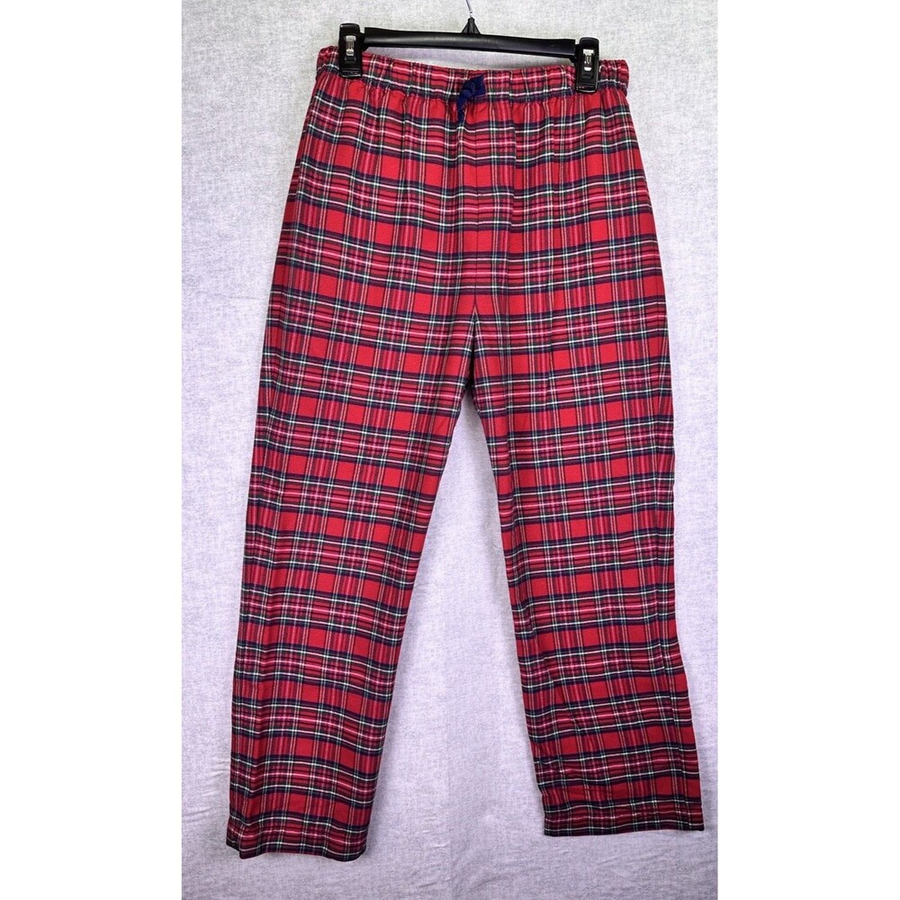 Vineyard Vines Kids Holiday Christmas Red Plaid Flannel Pajama Lounge Pant Sz XL
